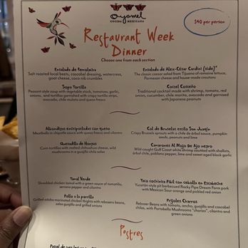 Oyamel - Restaurant Week Menu Winter 2025 - Mexican Near Me - Washington, DC, District of Columbia Oyamel - Restaurant Week Menu Winter 2025 - Mexican Near Me - Washington, DC, District of Columbia