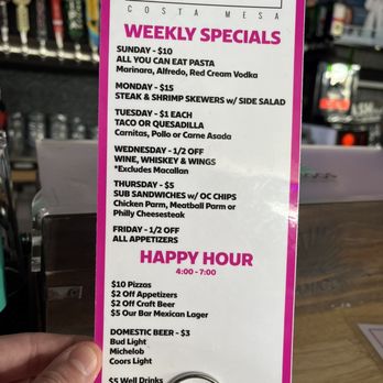 Our Bar & Kitchen - Happy Hour Menu! - Bars Near Me - Costa Mesa, California