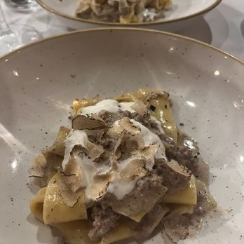 Trattoria Dalloste - Truffle pasta with sausage and burrata - Tuscan Near Me - Florence, FI