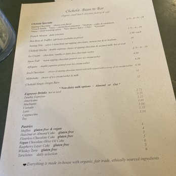 Chokolà - Menu - Chocolatiers & Shops Near Me - Taos, New Mexico