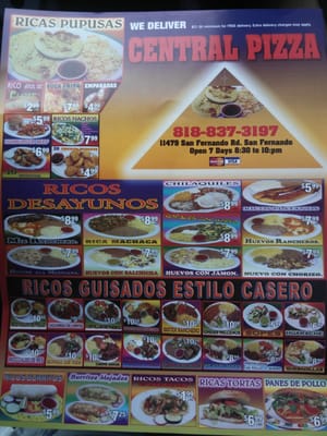 Menu photo 8 Central Pizza San Fernando, CA Menu photo 8 Central Pizza San Fernando, CA