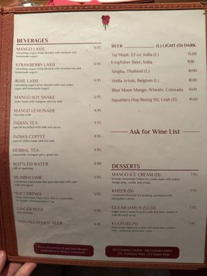 Menu photo 3 Mumbai House Park City, UT Menu photo 3 Mumbai House Park City, UT