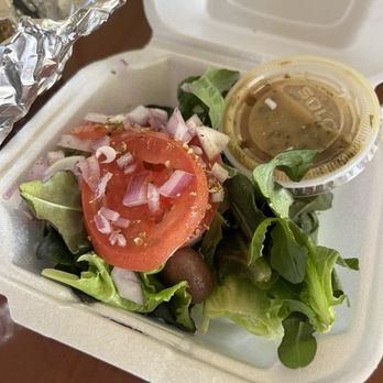 Olympos Gyros & Catering - very Small Greek Salad.. hardly anything for $4.25 - Greek Near Me - Mckees Rocks, Pennsylvania Olympos Gyros & Catering - very Small Greek Salad.. hardly anything for $4.25 - Greek Near Me - Mckees Rocks, Pennsylvania