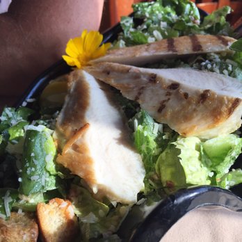 Train Station Inn - Caesar salad with addition of chicken (preformed stuff and very salty). - Hotels Near Me - Tatamagouche, Nova Scotia