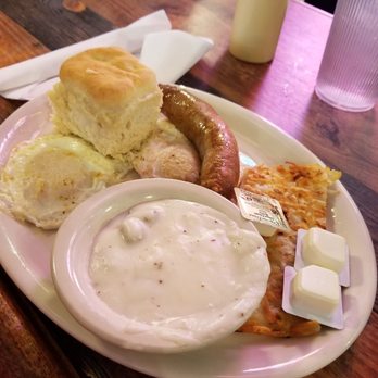 Schilo's - Biscuits and gravy with Bratwurst and hashbrowns - Delis Near Me - San Antonio, Texas Schilo's - Biscuits and gravy with Bratwurst and hashbrowns - Delis Near Me - San Antonio, Texas