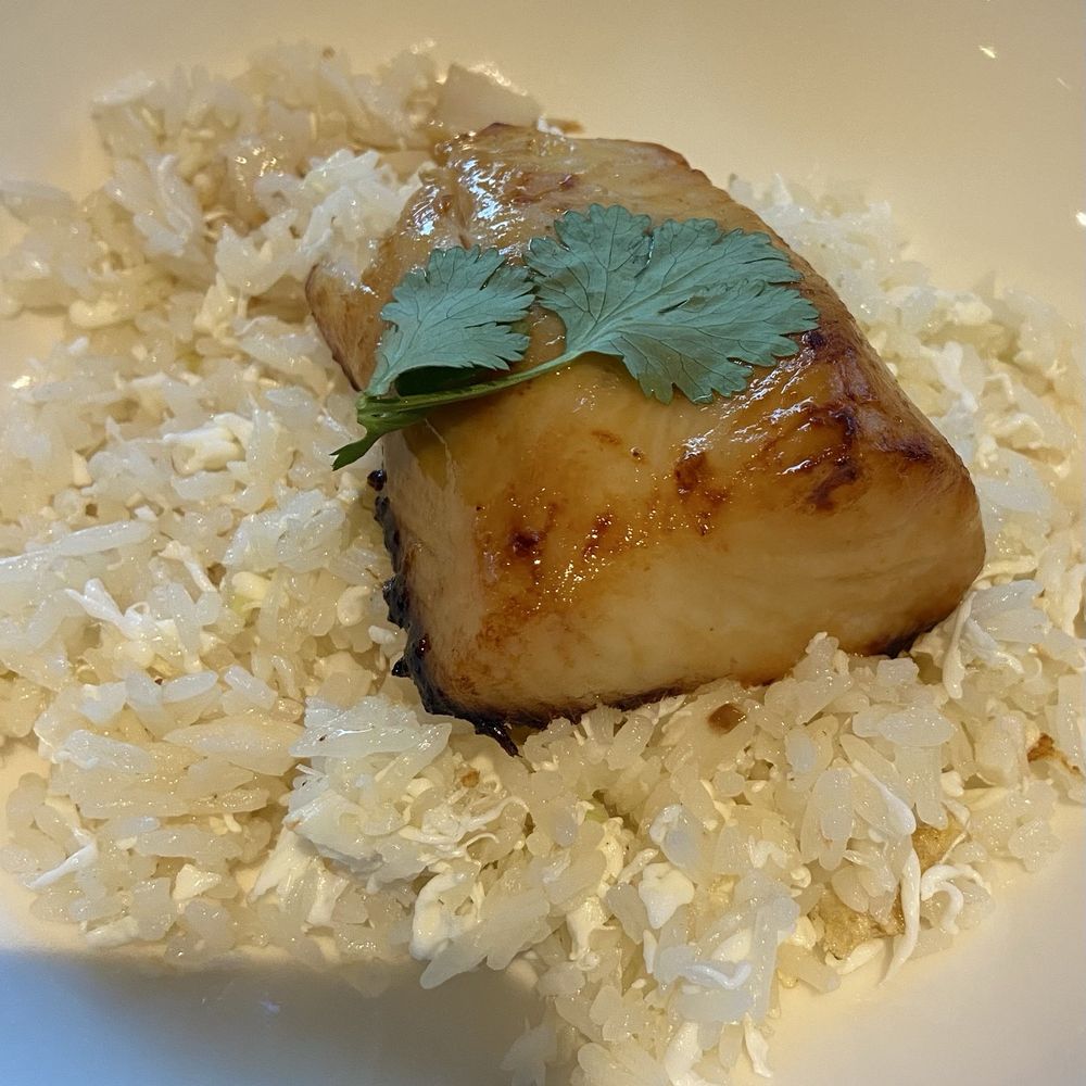 Kwok's Bistro - 2026 Chinese New Year menu - miso black cod over crab fried rice. - Chinese Near Me - Reno, Nevada Kwok's Bistro - 2026 Chinese New Year menu - miso black cod over crab fried rice. - Chinese Near Me - Reno, Nevada