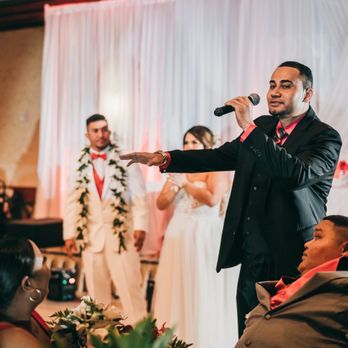 Kooldip Productions - The man himself. Even came wearing a pop of red for our wedding colors. - DJs Near Me - Honolulu, Hawaii Kooldip Productions - The man himself. Even came wearing a pop of red for our wedding colors. - DJs Near Me - Honolulu, Hawaii