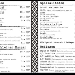 Hinterhof - Menu