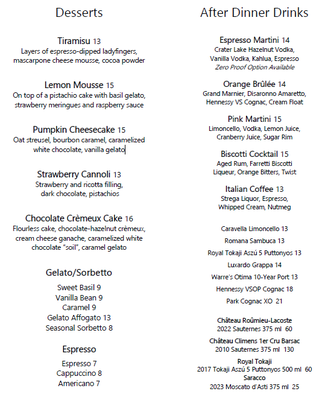 Menu photo 2 Salute Restaurant & Bar Bend, OR Menu photo 2 Salute Restaurant & Bar Bend, OR