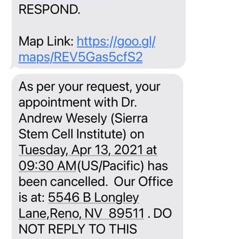 Sierra Stem Cell Institute - Test message from Staff - Surgeons Near Me - Reno, Nevada Sierra Stem Cell Institute - Test message from Staff - Surgeons Near Me - Reno, Nevada