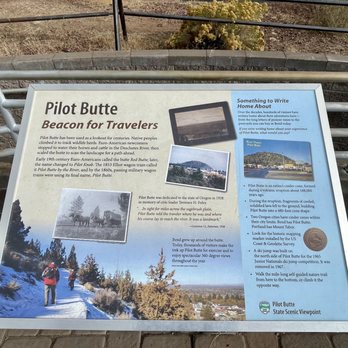 Pilot Butte State Park - Information Plaque - Hiking Near Me - Bend, Oregon Pilot Butte State Park - Information Plaque - Hiking Near Me - Bend, Oregon