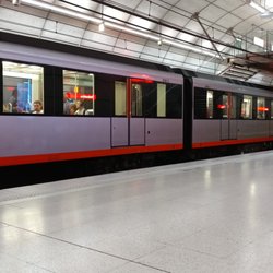 Indautxu Station - Train in Indautxu Station