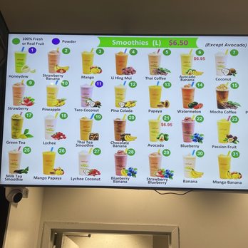 HiTEA Cafe - menu - Bubble Tea Near Me - Honolulu, Hawaii