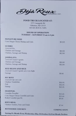Menu photo 6 Deja Roux Gambrills, MD Menu photo 6 Deja Roux Gambrills, MD