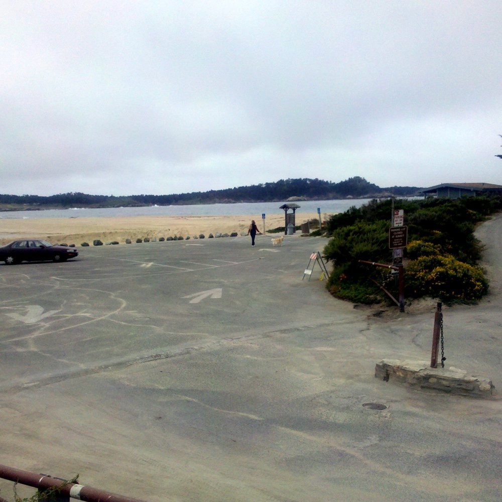 Carmel River State Beach - Restored parking lot at Carmel River State Beach (June 2, 2012). - Beaches Near Me - Carmel, California