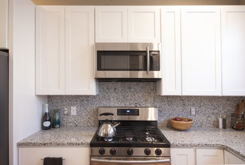 Sienna Shaker With Valle Nevado Granite Countertop Yelp