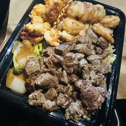 Lobster, Filet Mignon, and Shrimp