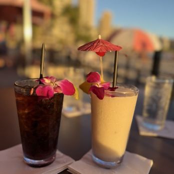 Mai Tai Bar - Pina Colada and even a flower in the Diet Pepsi! - Cocktail Bars Near Me - Honolulu, Hawaii