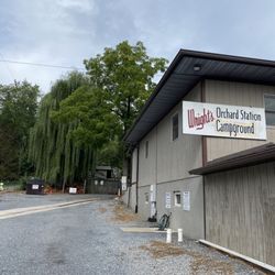 Entrance to campground & dump station