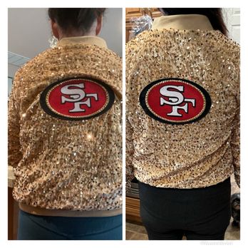 Hoffman’s Alterations and Embroidery  - She fixed the patch on this jacket for me the day before the superbowl while I waited! Can't get better service than this! - Sewing & Alterations Near Me - Modesto, California