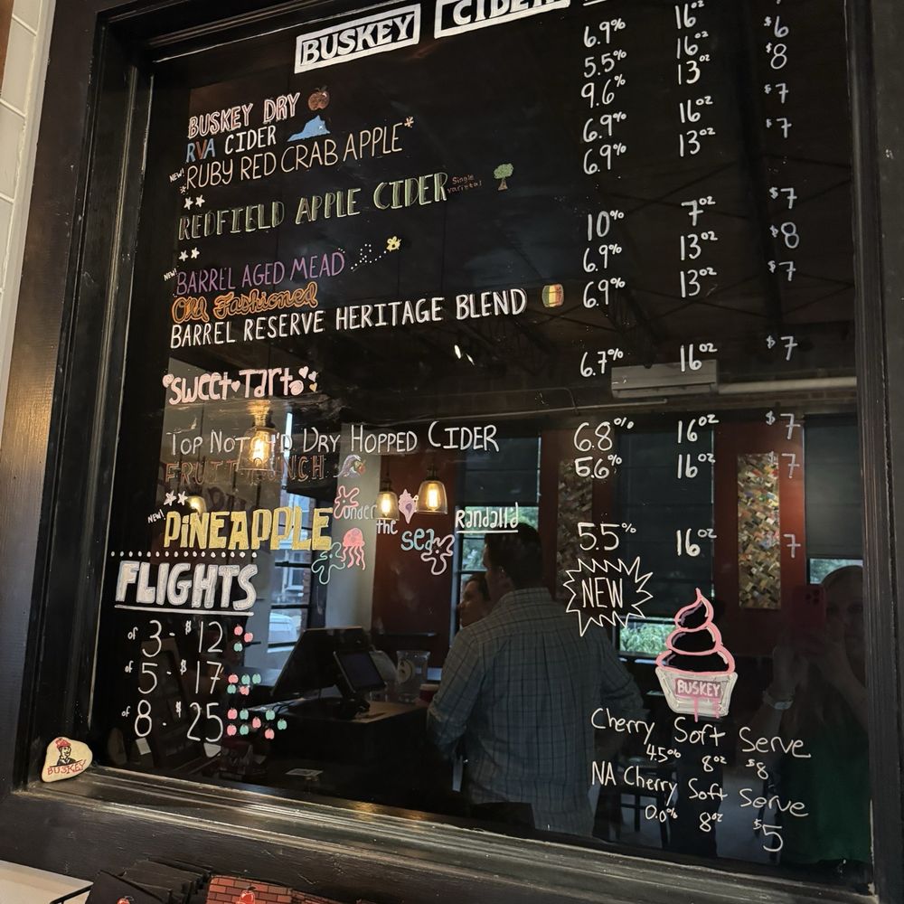 Buskey Cider - Menu - Wineries Near Me - Richmond, Virginia Buskey Cider - Menu - Wineries Near Me - Richmond, Virginia