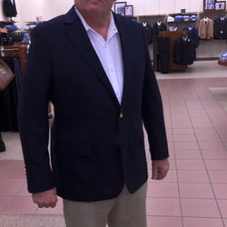 Brooks Brothers Factory Outlet - Classic blue sport coat with brass buttons. A coat.