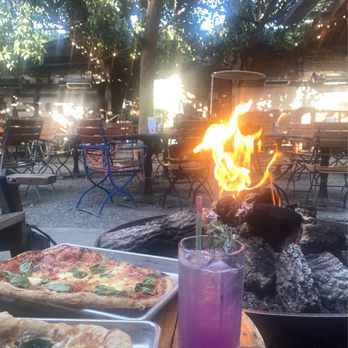 Drake’s Dealership - Patio area with fire pit. - Breweries Near Me - Oakland, California