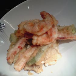 El Mercao - Tempura de verduritas con langostinazos