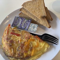 The Hub Coffee House & Cafe - Omelette and wheat toast