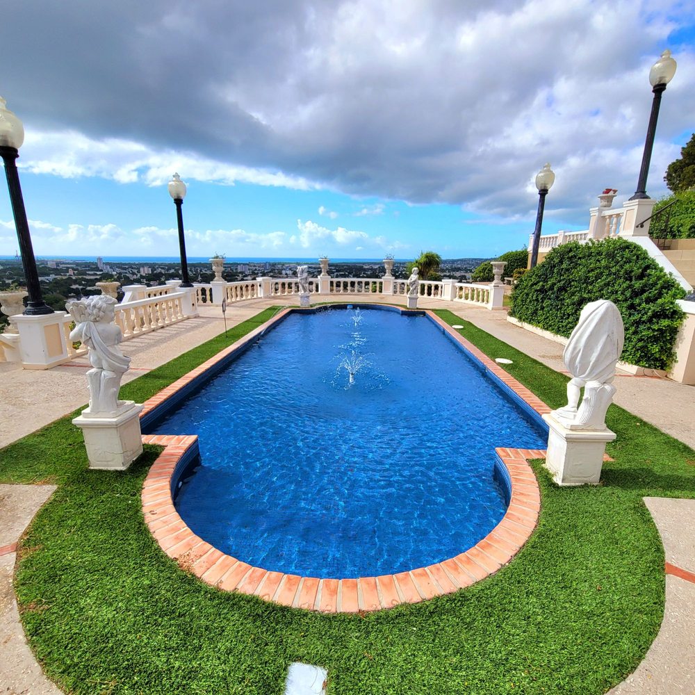 Castillo de Serrallés - View of exterior landscape and pool. - Museums Near Me - Ponce, Puerto Rico Castillo de Serrallés - View of exterior landscape and pool. - Museums Near Me - Ponce, Puerto Rico