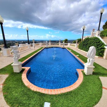 Castillo de Serrallés - View of exterior landscape and pool. - Museums Near Me - Ponce, Puerto Rico Castillo de Serrallés - View of exterior landscape and pool. - Museums Near Me - Ponce, Puerto Rico