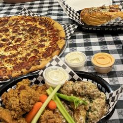 Brico’s Pizza Kitchen - Pizza wings and 2 subs