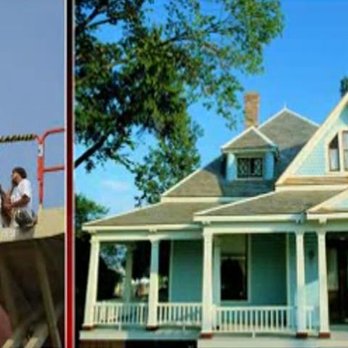 K's Construction & Roofing - a blue house and a white house - General Contractors Near Me - Valparaiso, Indiana K's Construction & Roofing - a blue house and a white house - General Contractors Near Me - Valparaiso, Indiana