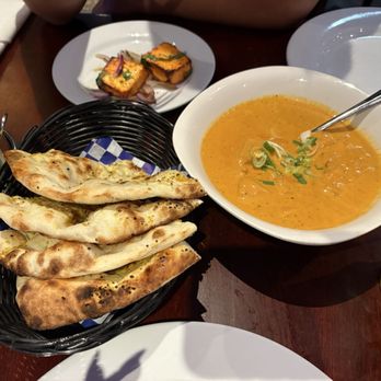 Rasoi - Chicken Tikka Masala and Garlic Basil Naan - Indian Near Me - Burlingame, California