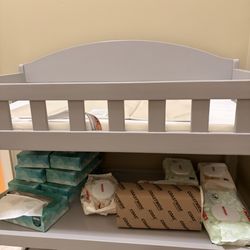Doylestown Bookshop - Changing table in bathroom for guests