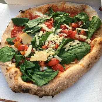 Gusta Pizza - Caprese Pizza - pomodoro pachino, mozzarella di bufala, basilico, olio extra vergine (cherry tomatoes, buffalo mozzarella, basil, olive oil) - Italian Near Me - Florence, FI Gusta Pizza - Caprese Pizza - pomodoro pachino, mozzarella di bufala, basilico, olio extra vergine (cherry tomatoes, buffalo mozzarella, basil, olive oil) - Italian Near Me - Florence, FI