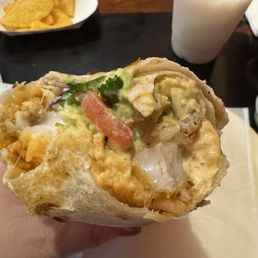 Baja Fish Burrito--huge pieces of fish! Baja Fish Burrito--huge pieces of fish!