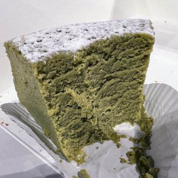 Bake N Break - The matcha soufflé cheesecake is denser than I had anticipated.  But the matcha flavor came through and very delicious. - Bakeries Near Me - Honolulu, Hawaii