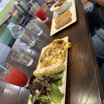 First Watch - Fricata & morning meditation juice with boost added. - Breakfast & Brunch Near Me - Austin, Texas