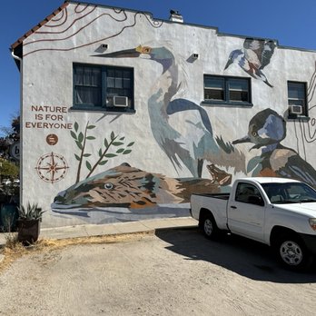 Bru Coffeehouse - Amazing mural - Cafes Near Me - Atascadero, California