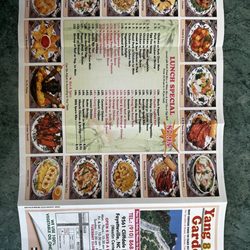 Yang Garden - Lunch special menu