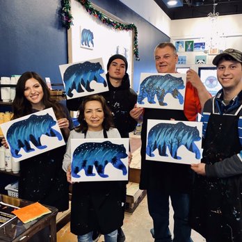 Brush and Barrel - Proudly displaying our hard work! - Paint & Sip Near Me - Coralville, Iowa