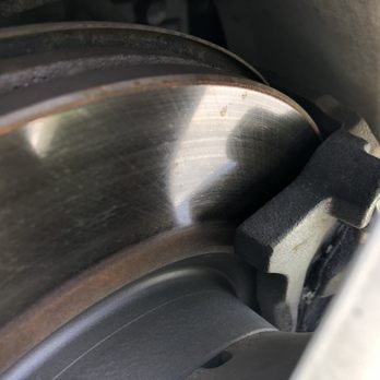 River City Brakes - This is the passenger side front pad not making full contact with rotor. - Auto Repair Near Me - Citrus Heights, California River City Brakes - This is the passenger side front pad not making full contact with rotor. - Auto Repair Near Me - Citrus Heights, California