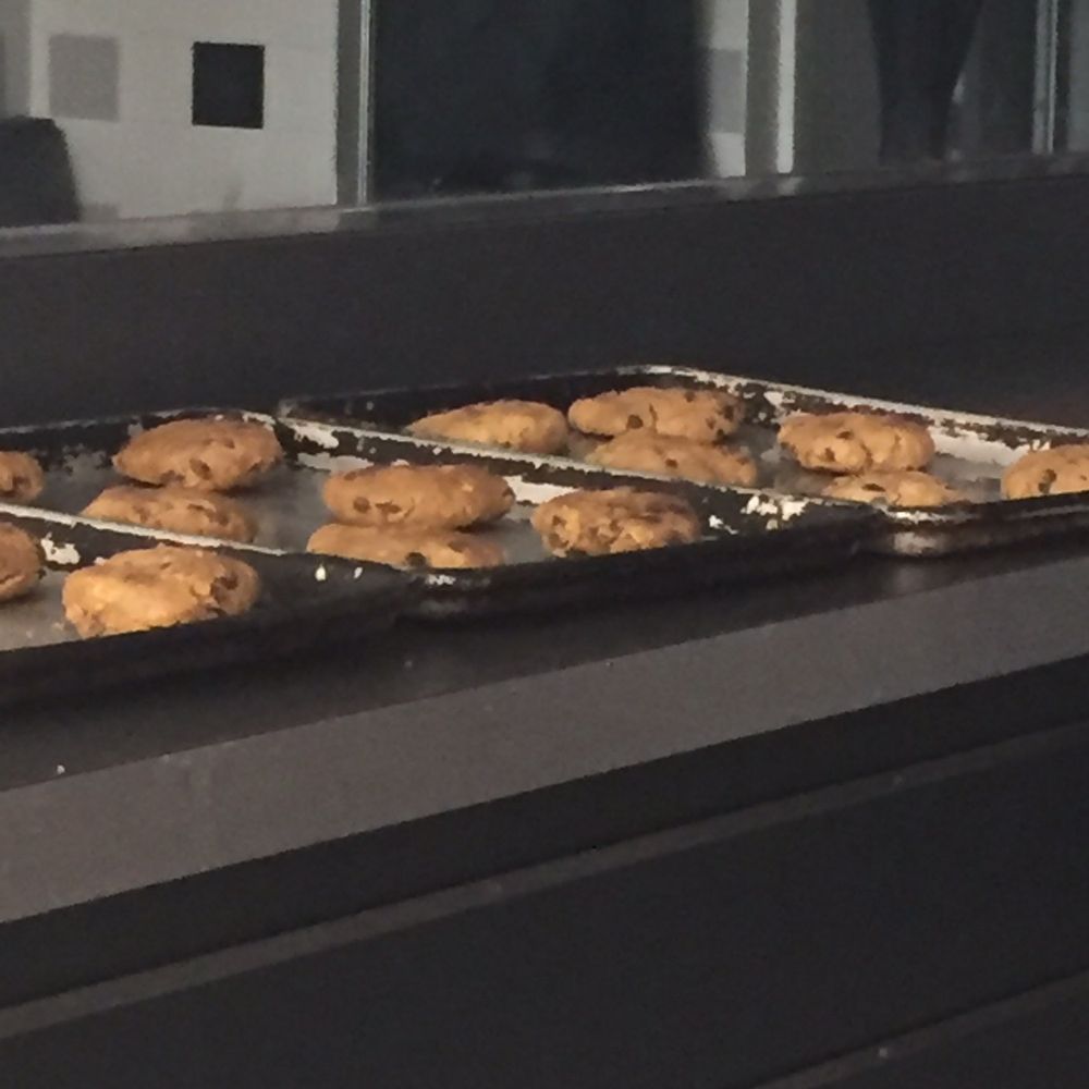Colleen's - Spotted some chunky chocolate chip cookies cooling - Ice Cream & Frozen Yogurt Near Me - Medford, Massachusetts Colleen's - Spotted some chunky chocolate chip cookies cooling - Ice Cream & Frozen Yogurt Near Me - Medford, Massachusetts