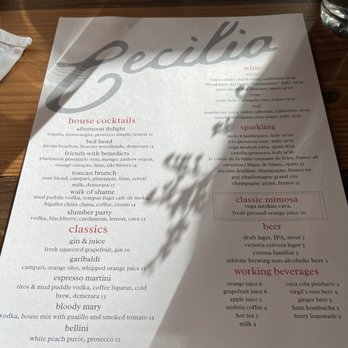 Cecilia - Menu - Breakfast & Brunch Near Me - Vancouver, Washington