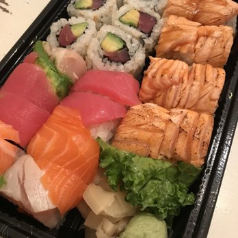 Ariake - tuna avocado roll, rainbow roll (left) and Florida roll (right) - Japanese Near Me - Reston, Virginia