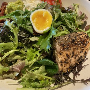 Mahi’ai Table - Mahiai Cobb Salad w/salmon - Cocktail Bars Near Me - Kapolei, Hawaii Mahi’ai Table - Mahiai Cobb Salad w/salmon - Cocktail Bars Near Me - Kapolei, Hawaii