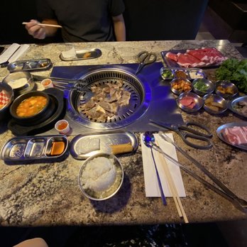 Blue House - Our spread - Korean Near Me - Sacramento, California