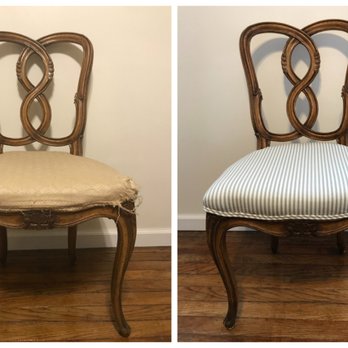 The Baltimore Upholstery Company - Occasional Chair Upholstery / Dining Room Chair Upholstery Before and After - Furniture Reupholstery Near Me The Baltimore Upholstery Company - Occasional Chair Upholstery / Dining Room Chair Upholstery Before and After - Furniture Reupholstery Near Me