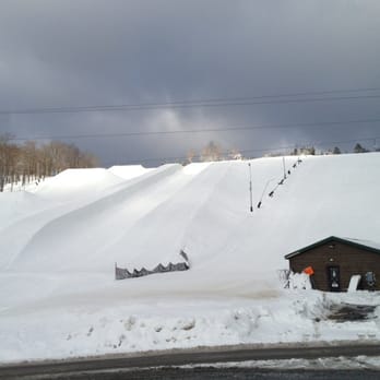 Hidden Valley Resort - 22 foot half pipe - bigger in person!  Note the huge jumps next to the pipe!  I dare you to go off them! - Ski Resorts Near Me - Hidden Valley, Pennsylvania